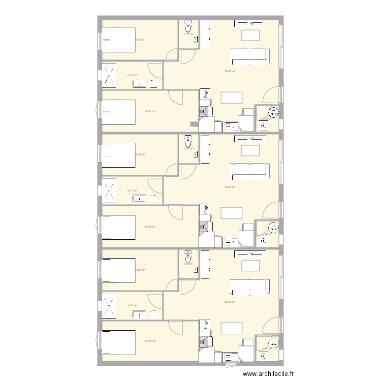 plan maison 3 60m2. Plan de 0 pièce et 0 m2