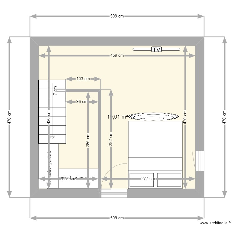 CHAMBRE. Plan de 0 pièce et 0 m2