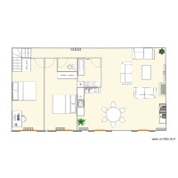 Plan APPARTEMENT 72m2 (étage maison) 