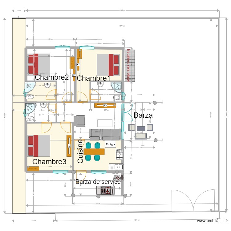 rukingamubiri apprt rdc. Plan de 0 pièce et 0 m2