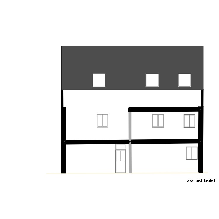 barOC facade sud. Plan de 0 pièce et 0 m2