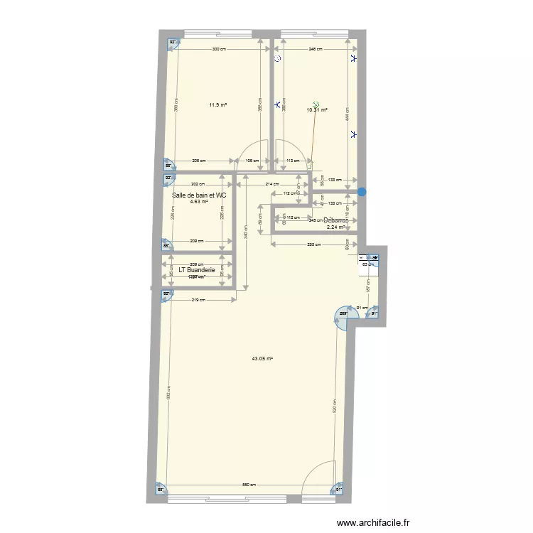Maison Damien. Plan de 