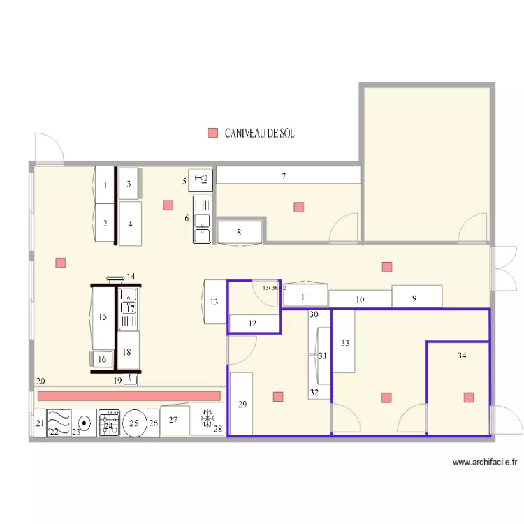 CUISINE RAD. Plan de CUISINE RAD. Plan de