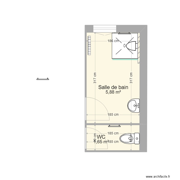 LEBIGRE. Plan de 9 pièces et 71 m2