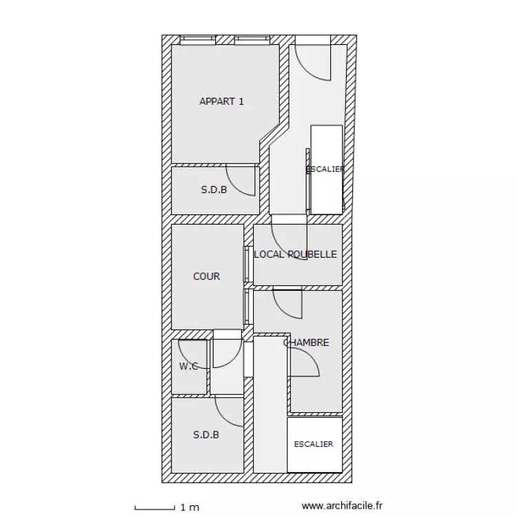 APPART D. Plan de 