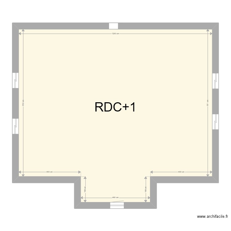 FERH. Plan de 3 pièces et 379 m2