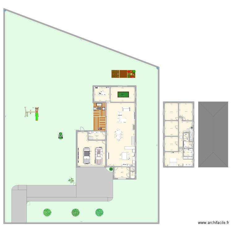 Maison. Plan de 18 pièces et 2063 m2