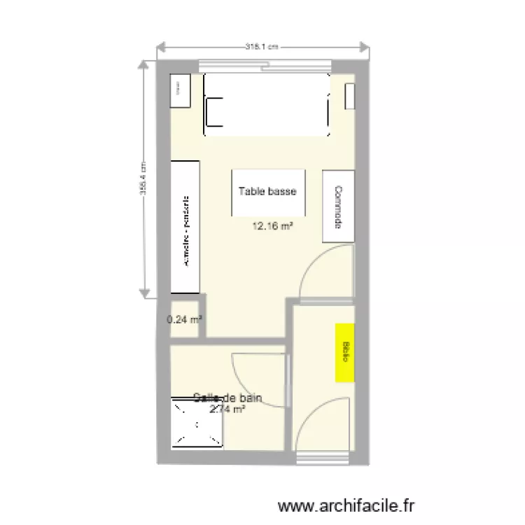 Studette final. Plan de 