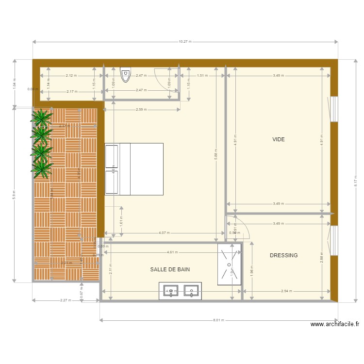 plan appartement r+1