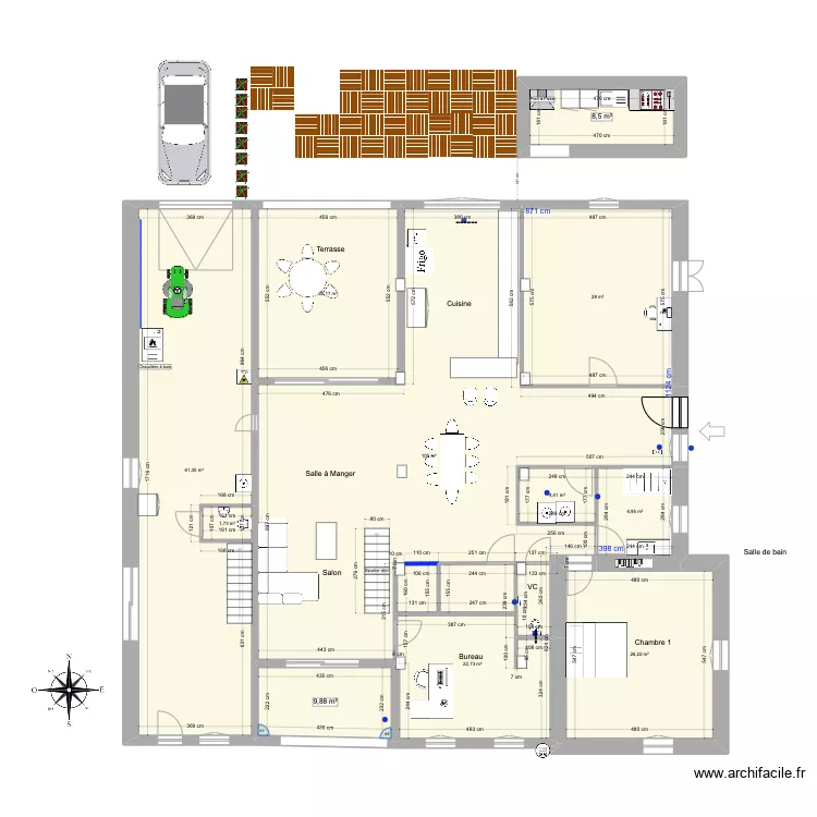 La Vergene Future Pour Placo Modifs VTempo. Plan de 