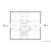 plan maison étage cote menuiserie