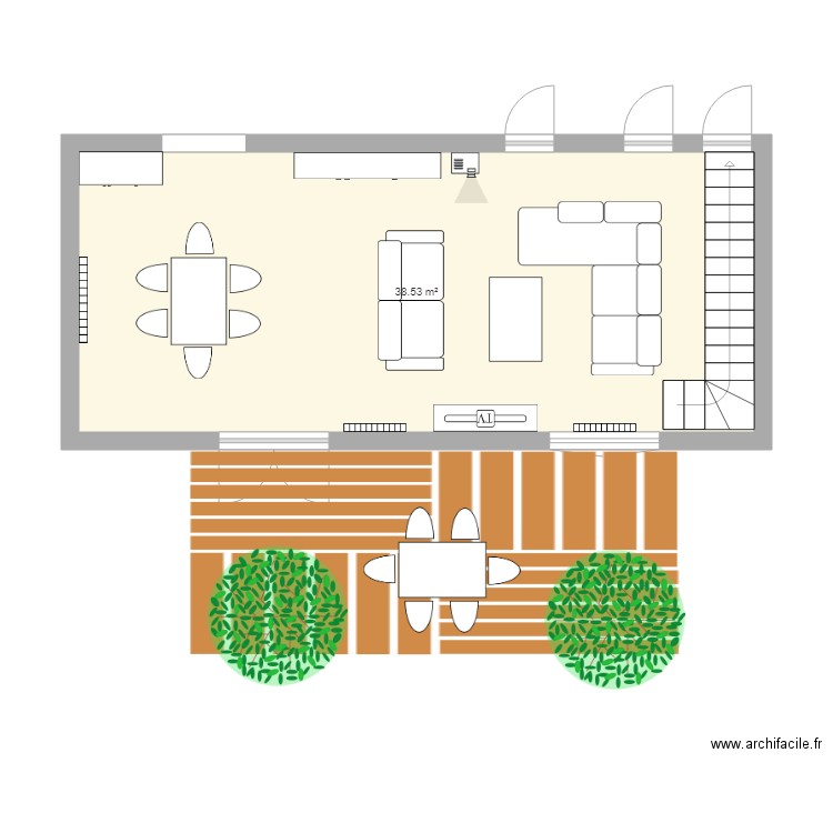 salon. Plan de 0 pièce et 0 m2