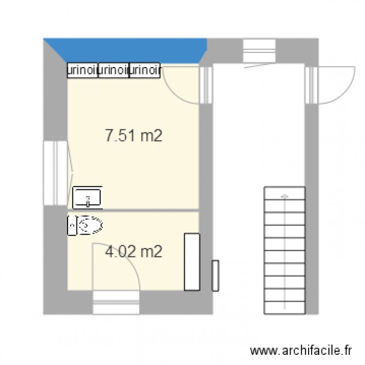 sanitaire du SEJ. Plan de 0 pièce et 0 m2