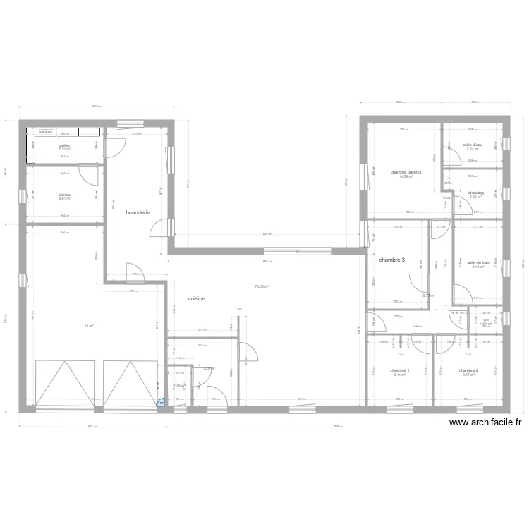 plan garages. Plan de 