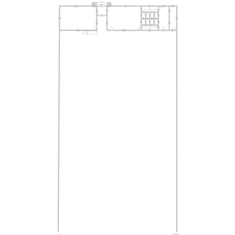 Batiment RDC complet. Plan de 