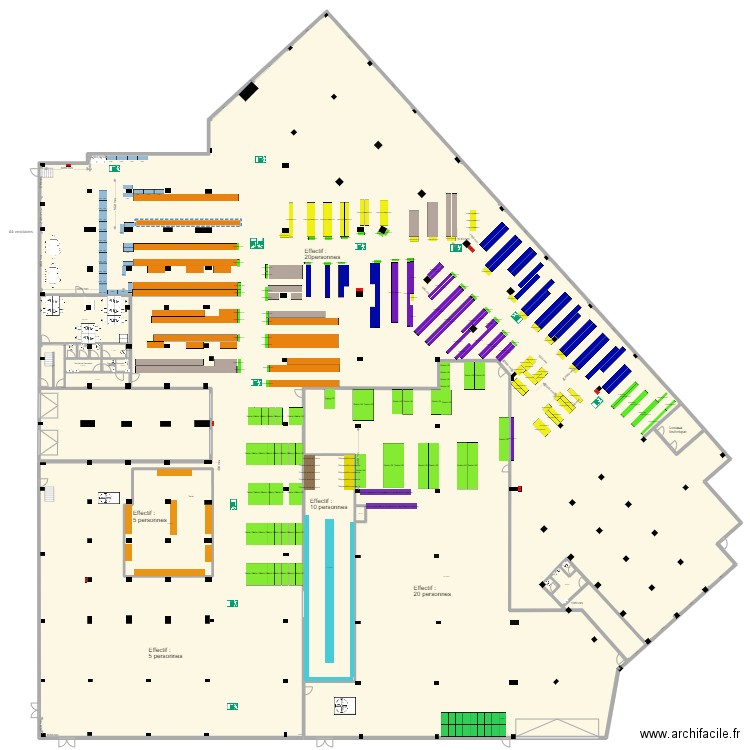 Reuilly version 47 GT. Plan de 19 pièces et 447 m2