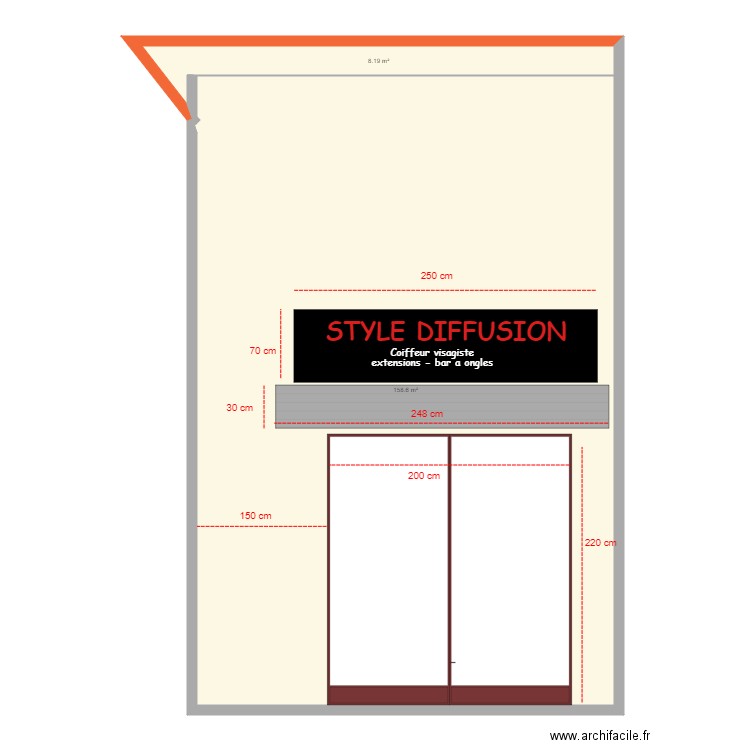 Style diffusion. Plan de 0 pièce et 0 m2