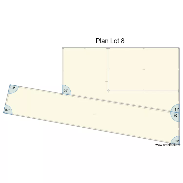Plan hangar Lot 8. Plan de 