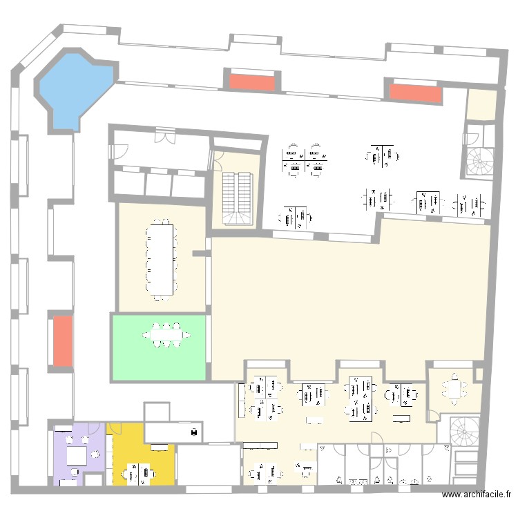 Etage6 vide. Plan de 0 pièce et 0 m2