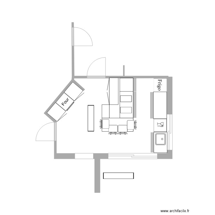 cuisine. Plan de 0 pièce et 0 m2