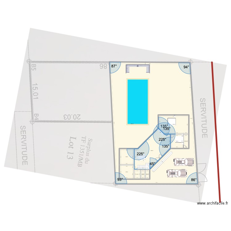 SALY VILLA ANTHONY v600m MAYA. Plan de 10 pièces et 738 m2