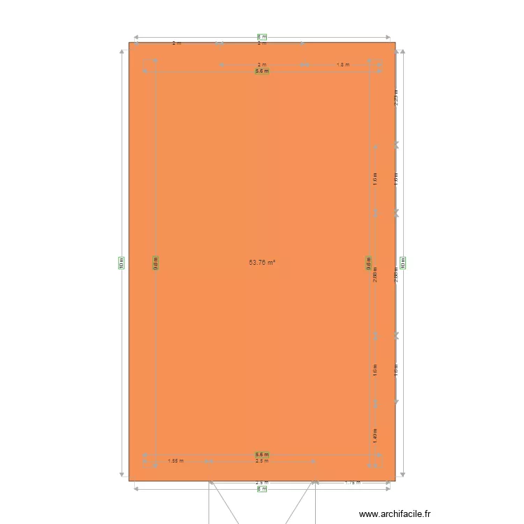 Projet Garage Pautussac. Plan de 