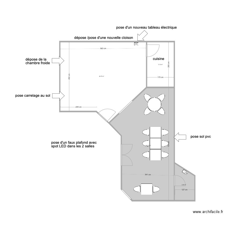 etat actuel 2. Plan de 0 pièce et 0 m2