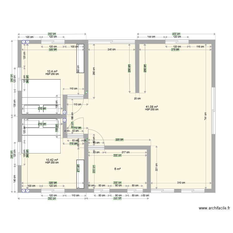 maison f2 p. Plan de 0 pièce et 0 m2