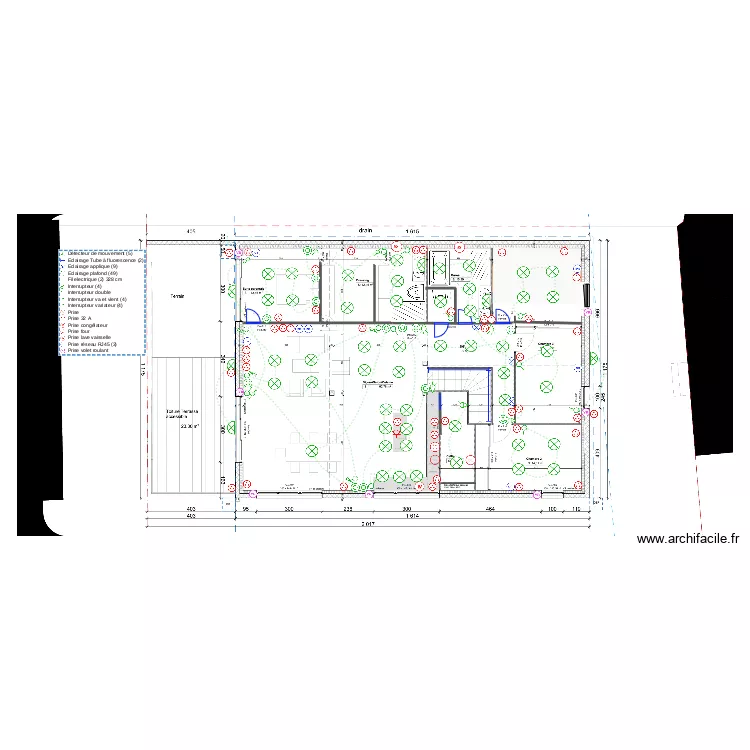 Maison SCHERINE ET AUDRIC &eacute;tage 1. Plan de 