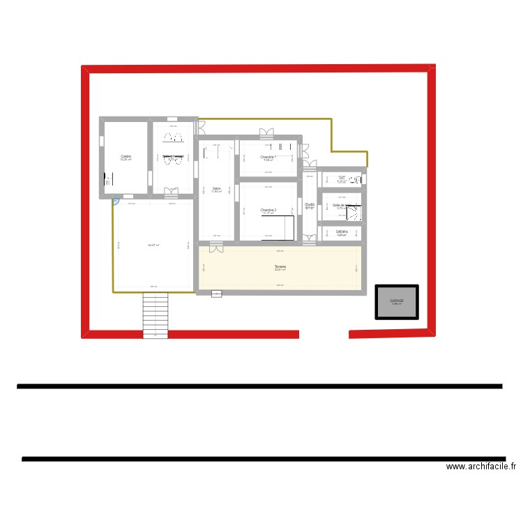 PLAN MAISON SOUFFLEUR. Plan de 0 pièce et 0 m2
