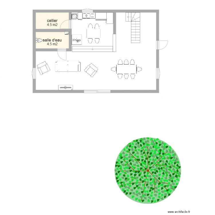 Maison la désirée. Plan de 0 pièce et 0 m2