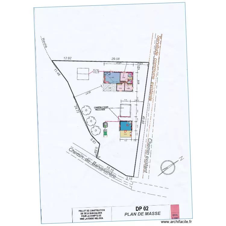 PLAN MASSE BUNG. Plan de 