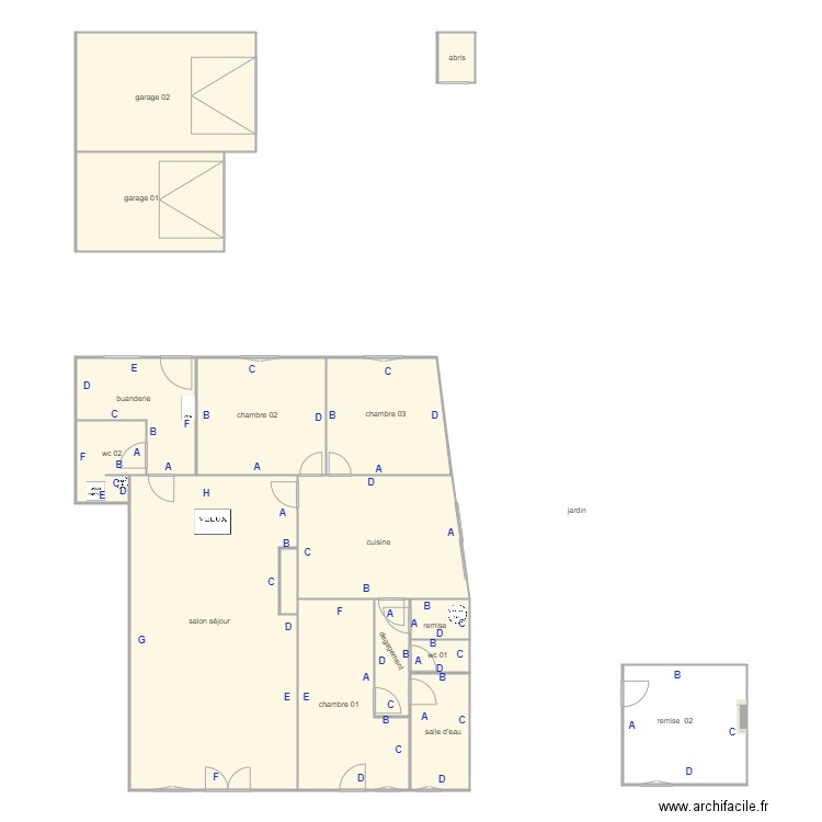cotinet PB. Plan de 0 pièce et 0 m2