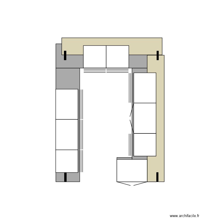 banque accueil 2. Plan de 0 pièce et 0 m2