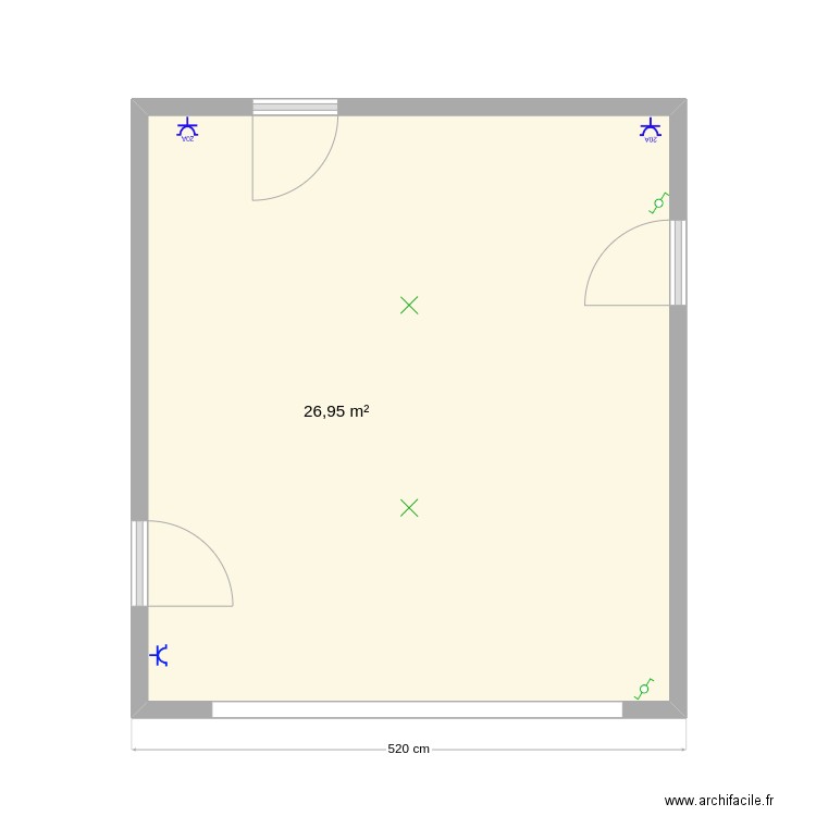 Va et vient. Plan de 0 pièce et 0 m2