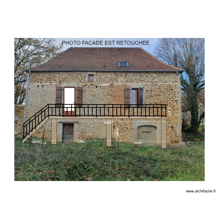PHOTO FACADE EST RETOUCHEE. Plan de PHOTO FACADE EST RETOUCHEE. Plan de
