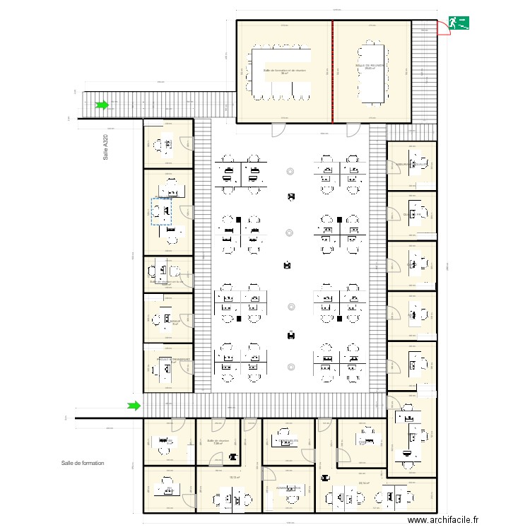 Open space V16. Plan de 0 pièce et 0 m2