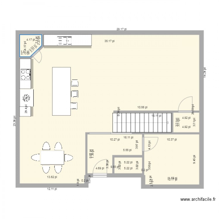 24x32. Plan de 0 pièce et 0 m2