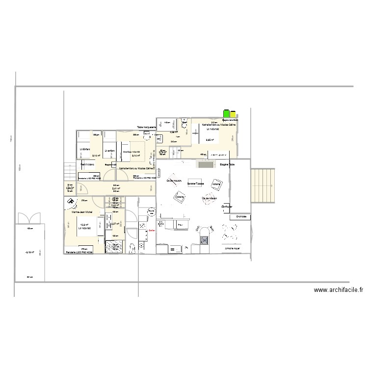 THARON NEW CUISINE  SALLE DE BAIN GRDE PORTE. Plan de 0 pièce et 0 m2