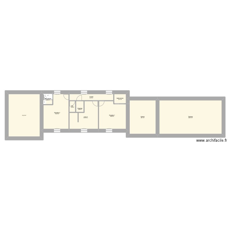 projet grand gîte. Plan de 0 pièce et 0 m2