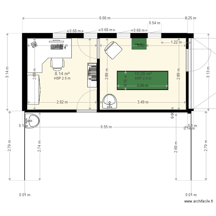 garage Marie V1. Plan de 0 pièce et 0 m2