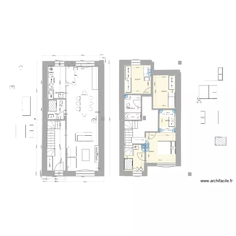 BelAir3. Plan de 6  et 41 m²