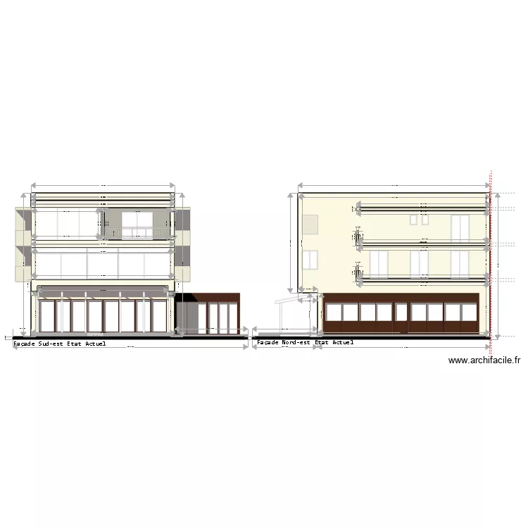 FACADES BRASSERIE. Plan de 