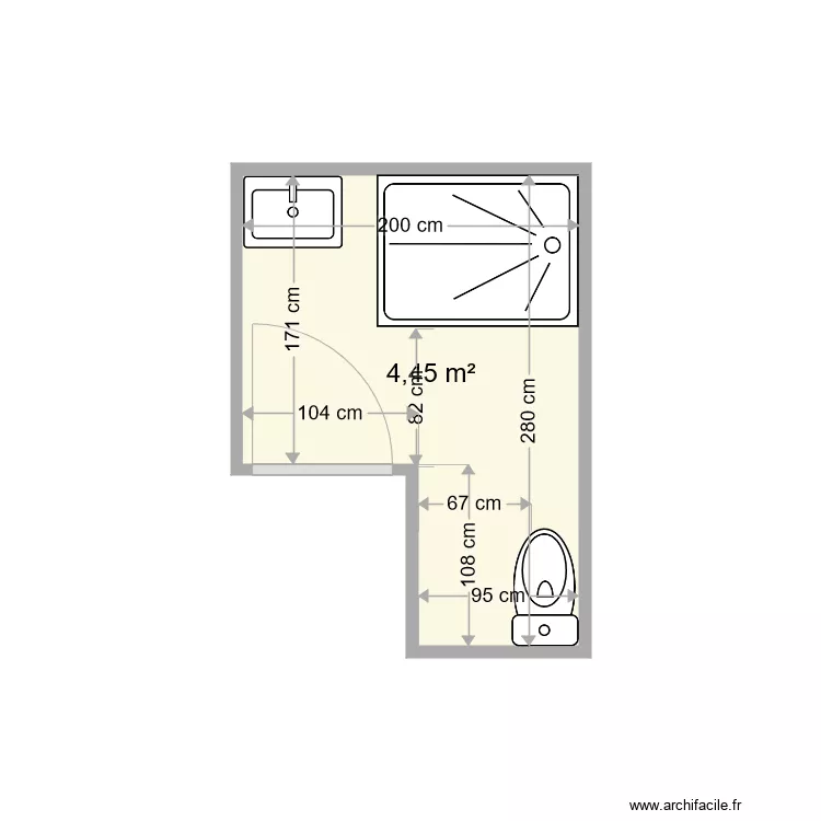 PORTE LANGEAC BIS. Plan de 