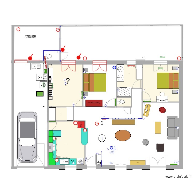 NIEUL RC Prises Après travaux. Plan de 0 pièce et 0 m2