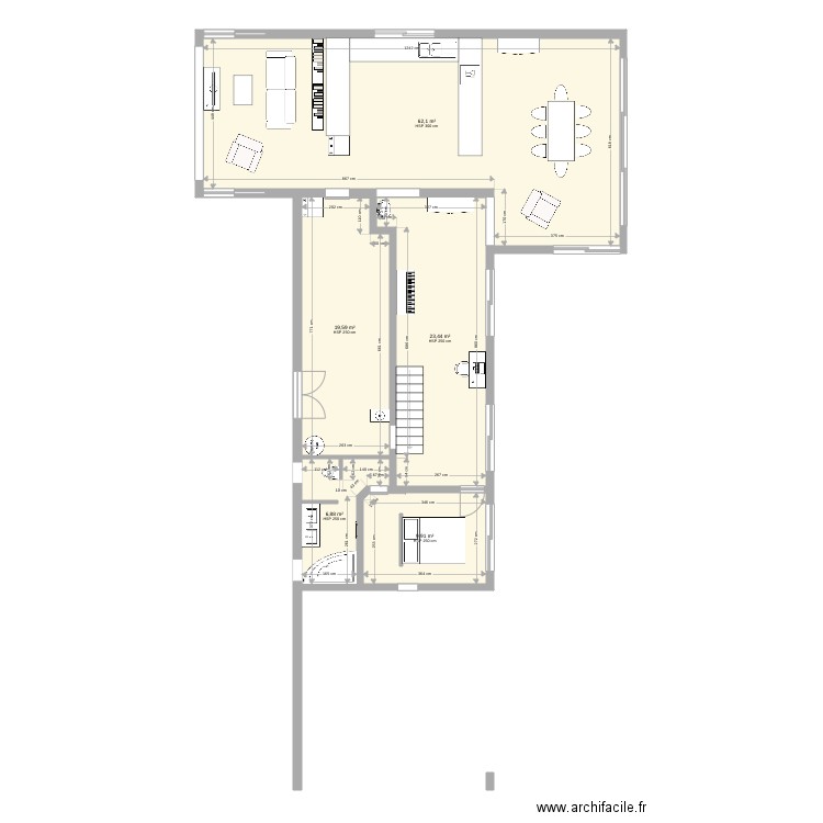 Maouris nord sud 5 façades ouest. Plan de 0 pièce et 0 m2