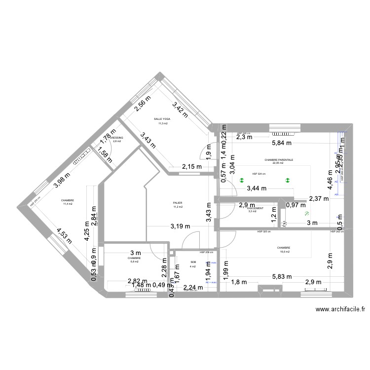 HARTWIG PROJET. Plan de 61 pièces et 739 m2