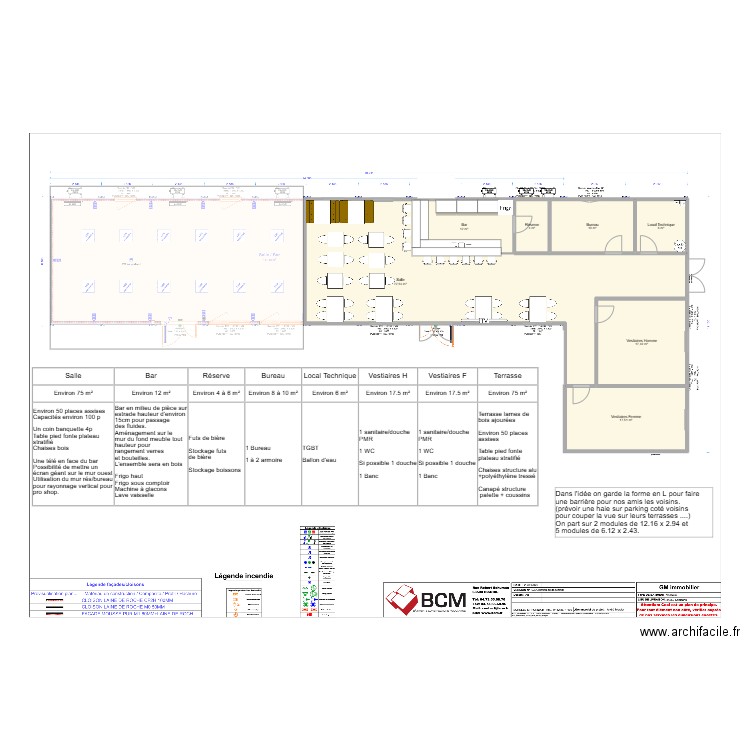 Plan 140. Plan de 9 pièces et 357 m2
