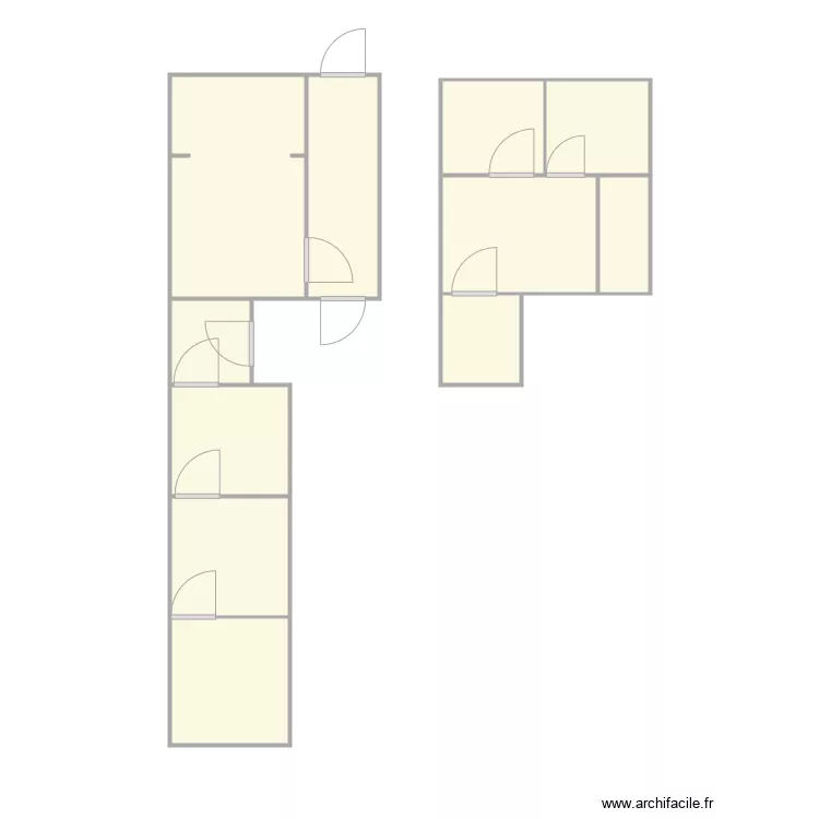 Croquis Succession LAURENT. Plan de 