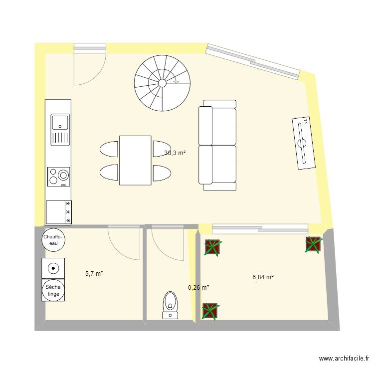 Margaux RDC. Plan de 0 pièce et 0 m2